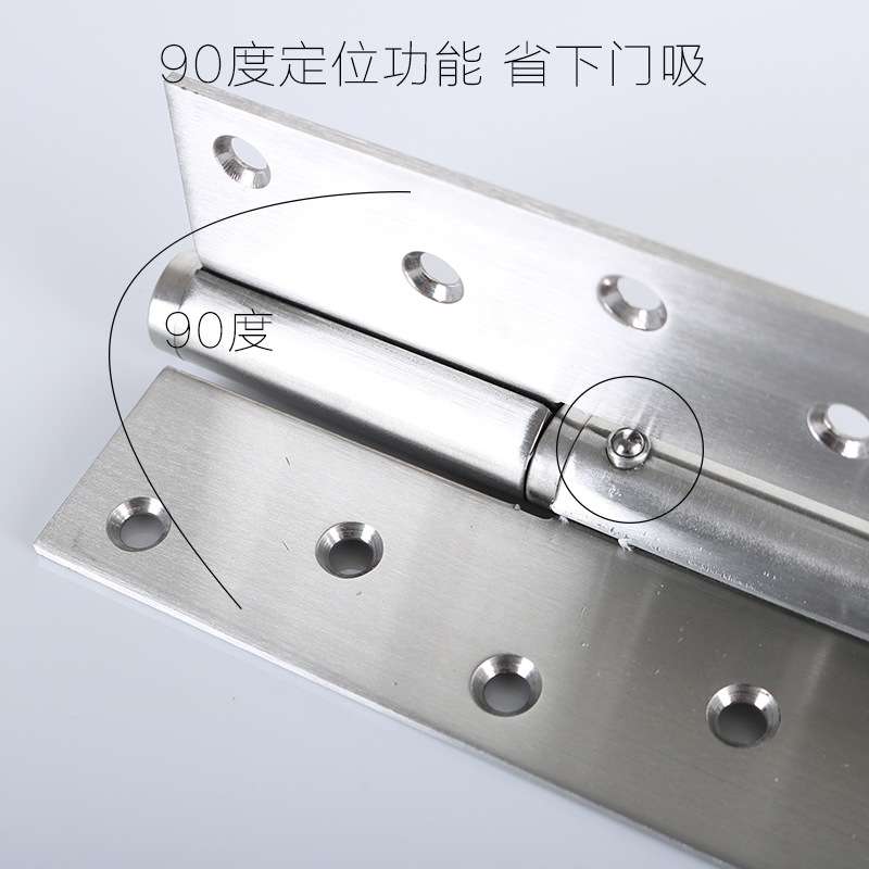 不锈钢液压隐形门合页自动关门缓冲闭门器定位弹簧合页铰链6寸2片