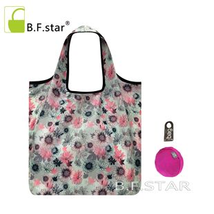 出口日本可折叠环保轻薄单肩便携大容量手提旅游购物袋买菜包时尚