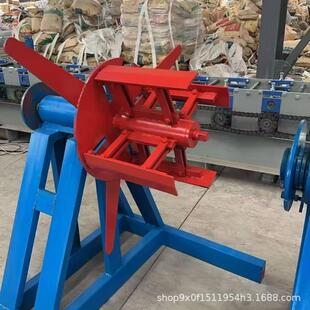 1米正反扣张紧式彩钢卷上料架压瓦机配件设备彩钢放料架