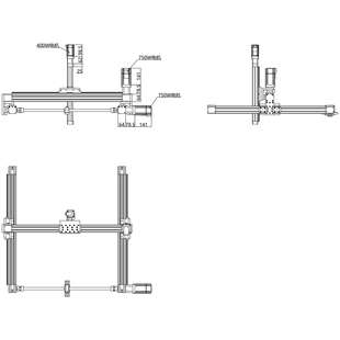 厂家直供XYZ三轴线性模组机械手滑台 伺服电动同步带直线滑台模组