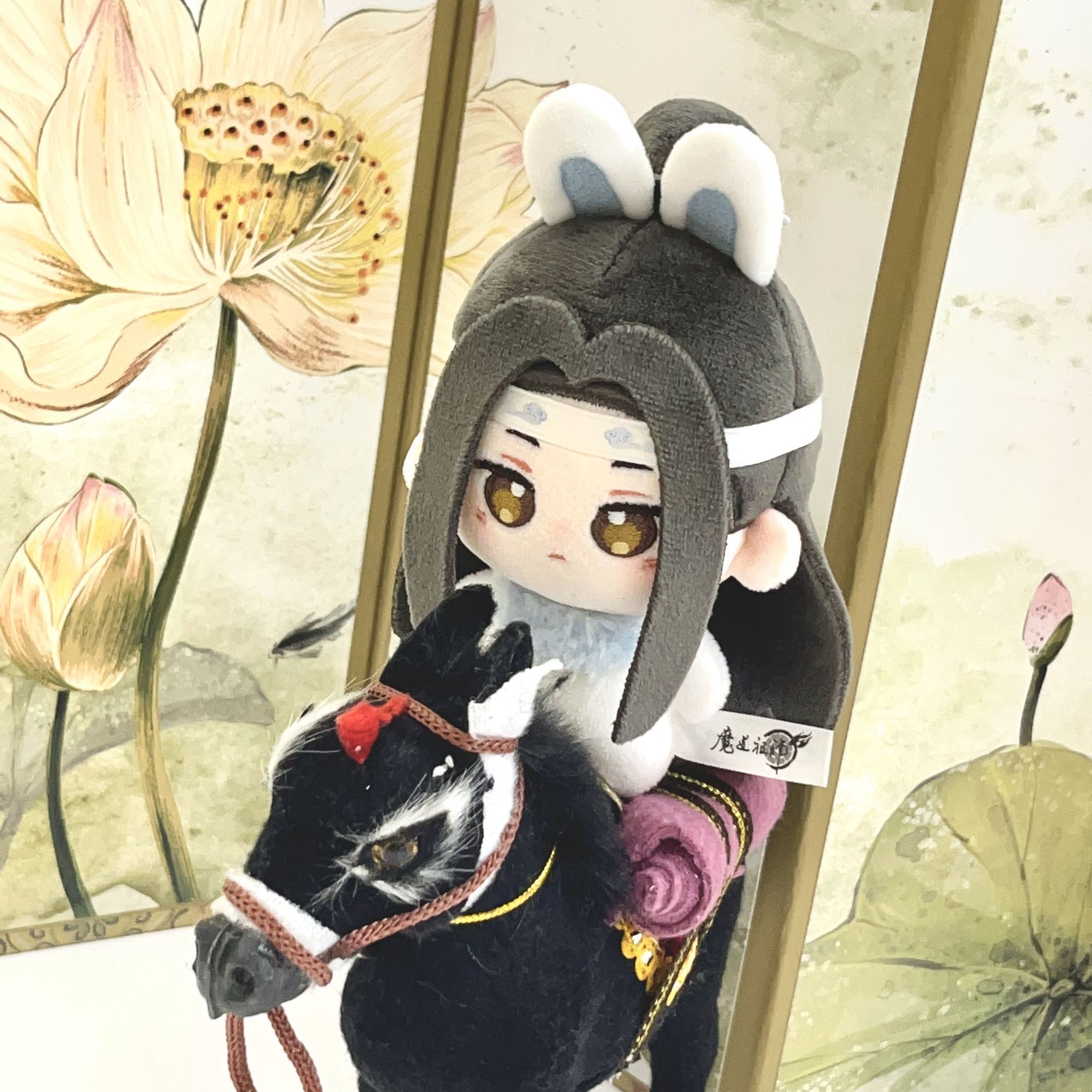 魔道祖师新款魏无羡蓝忘机属性10cm超可爱棉花娃娃毛绒玩偶礼物