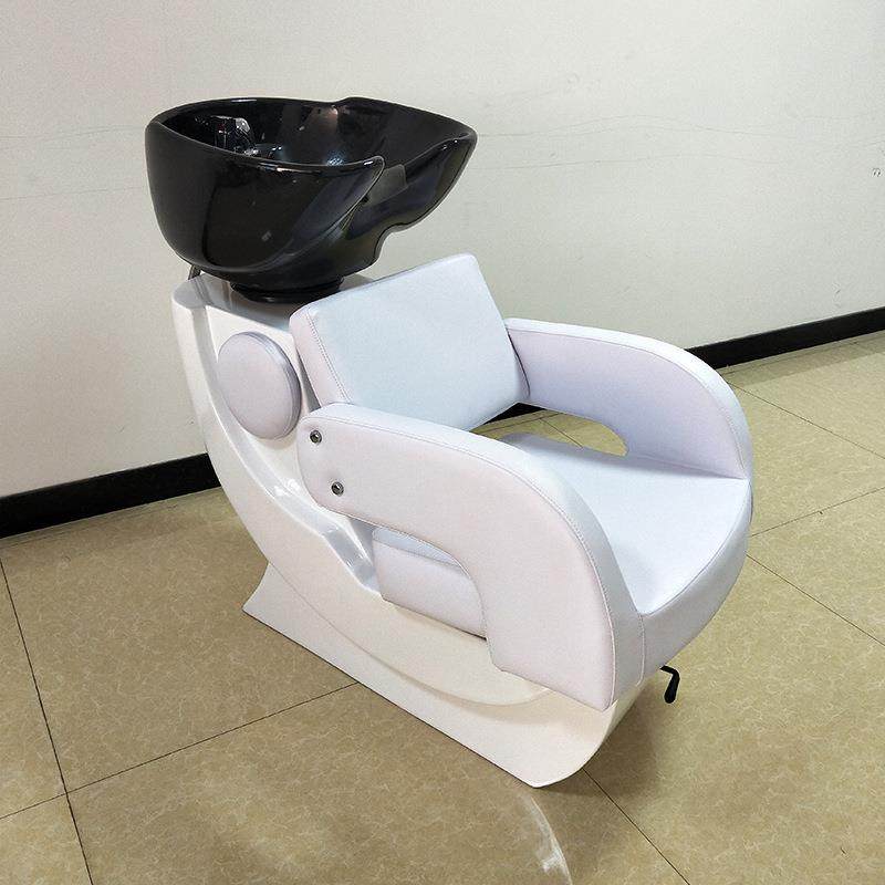 理发店洗头椅半躺式洗头床水疗床头疗熏蒸床洗头床美发洗头陶瓷盆
