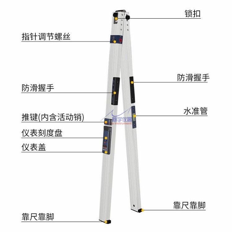 2米三米公路工程检测尺/3米直尺/靠尺塞尺工程检测尺