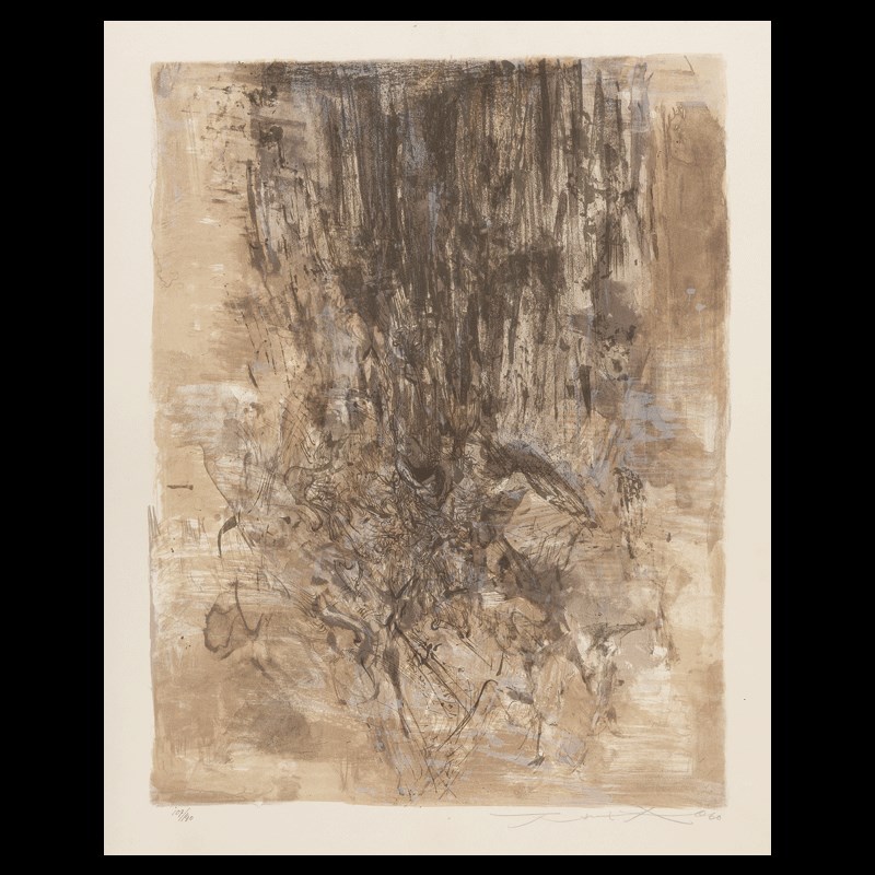 侘寂风客厅装饰画工业风展厅挂画玄关书房赤贫风卧室抽象意境壁画图片
