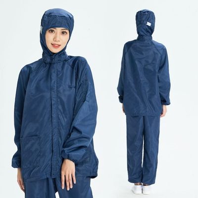 工作服洁无尘服分体防尘分体式不粘无尘工作毛连帽喷漆净防静电服