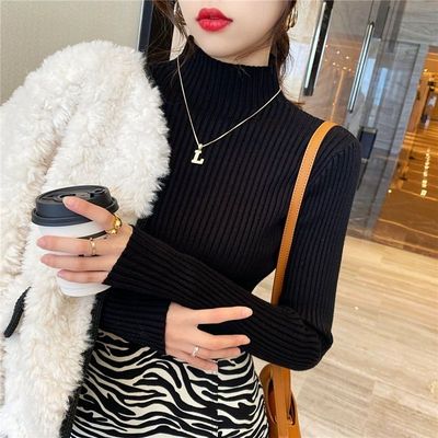 高领打底衫女高端轻奢高级感加厚外穿毛衣女半高领针织衫2025秋冬