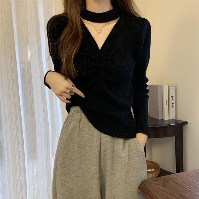 打底衣女内搭高级感可外穿配大衣大码女装系脖镂空打底衫秋冬新款