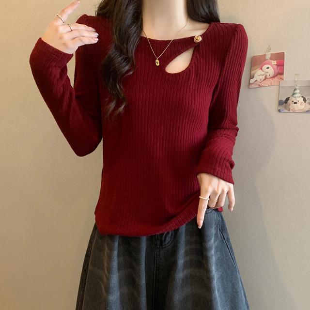 打底衫女内搭可外穿冬胖mm大码2026新款洋气显示设计感小众小心机