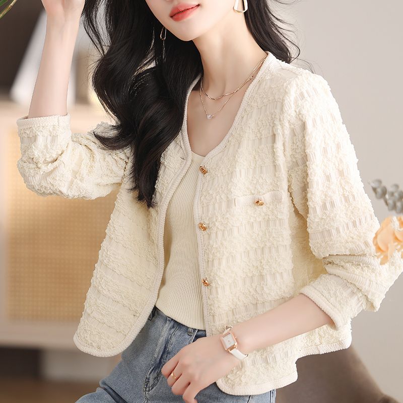 上衣女设计感小众内搭可外穿小香风外套2025新款女秋季气质高