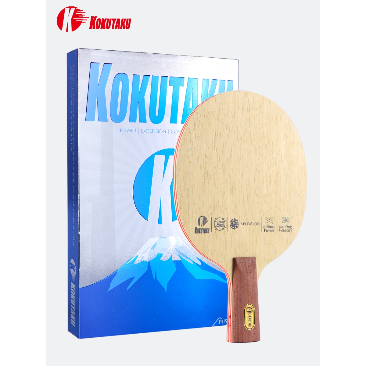 KOKUTAKU御注柒CLCR底板7层面材进阶拍巧防兼备快攻弧圈乒乓球拍