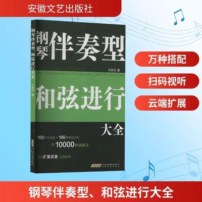 【新华正版】 钢琴伴奏型 和弦进行大全 安徽文艺出版社 文武贝 著