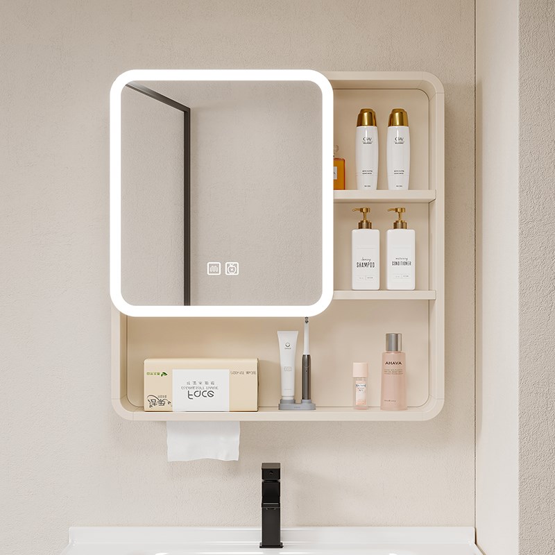 智能浴室镜柜单独挂墙式卫生间浴室镜洗手间镜子置物架收纳储物柜