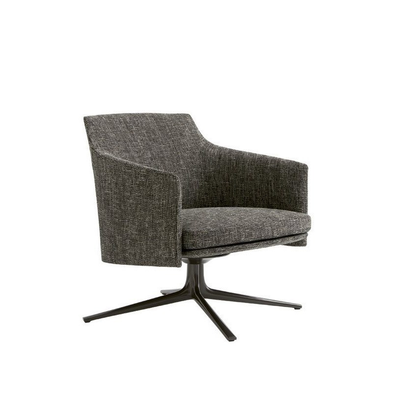 佛山厂家极简单人沙发椅小沙发高级感转椅 Swivel Accent Chair