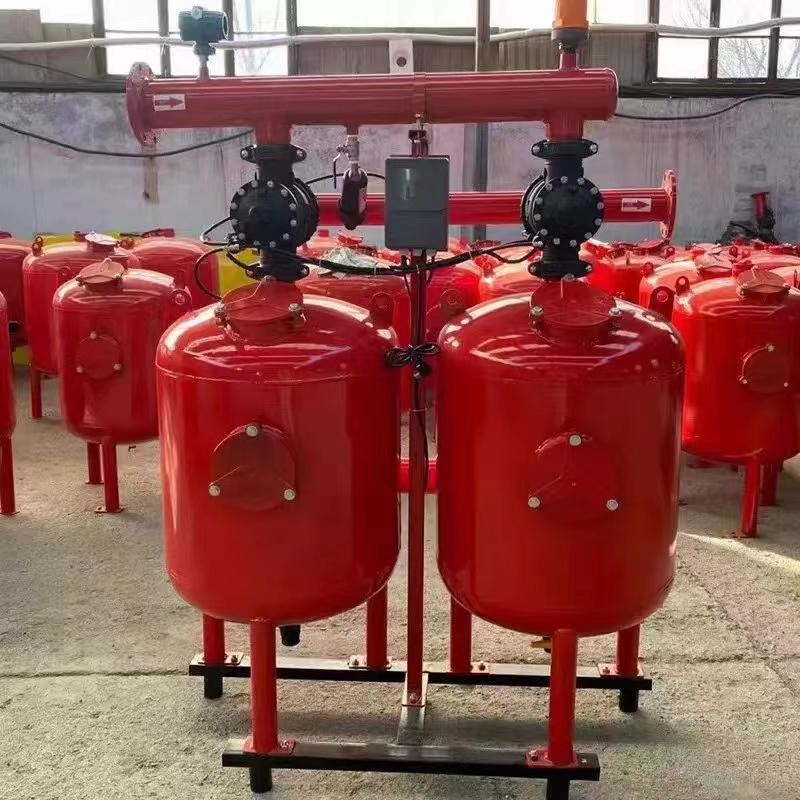 全自动反冲洗砂石过滤器农业灌溉滴灌石英砂离心过滤器叠片过滤器