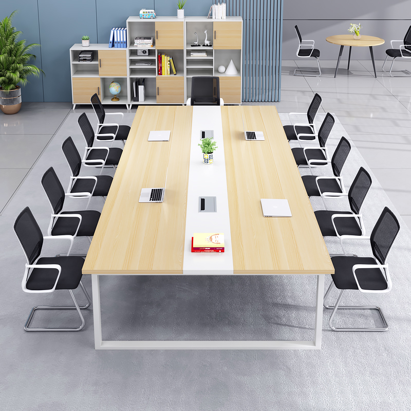 洽谈桌椅组合长桌子工作台简约现代大小型会议桌6W人会议桌长桌