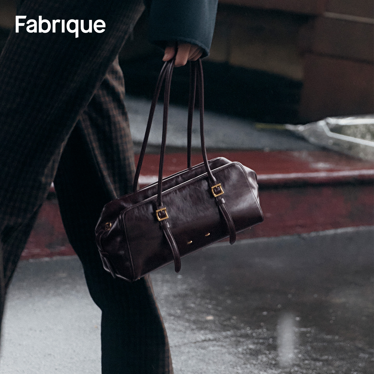 Fabrique摩登复古长手柄波士顿包