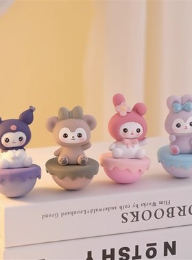 不倒翁治愈情绪稳定小摆件办公室桌面装饰品O工位解压生日礼物女