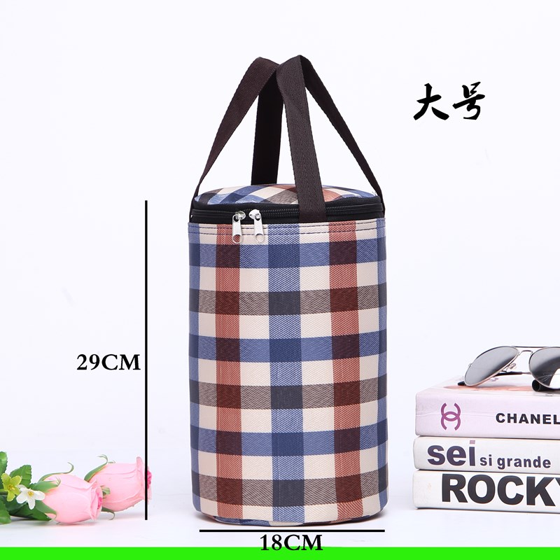 2023保温桶饭盒袋保温包大容量带饭不锈钢套保温保V鲜铝箔圆形餐