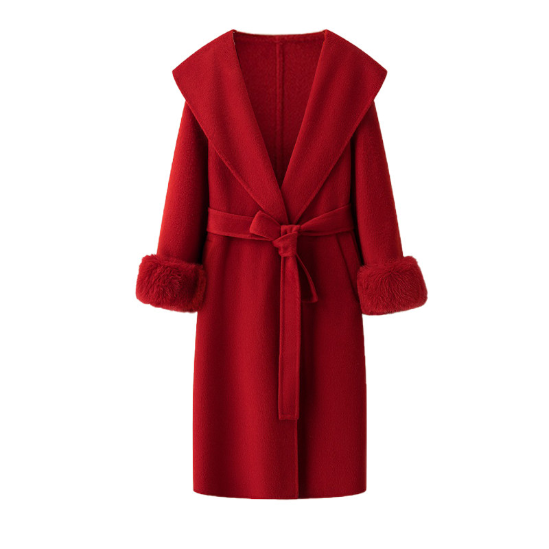 【鱼姐五周年庆】富家千金皮草狐狸毛双面高级感羊毛呢外套 F830,女装/女士精品,民族服装/舞台装,淘宝优惠券,粉丝福利购,淘宝优惠卷