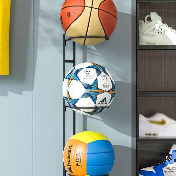小推车球类置物架羽毛球家用放球架家庭篮球运动健身器材摆设架子