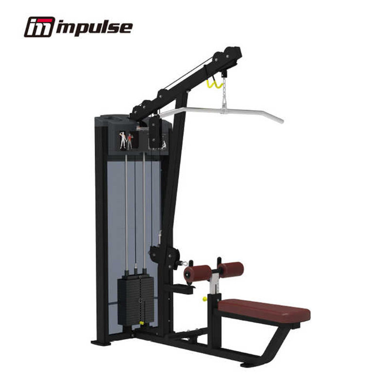 英派斯IF9322商用坐式高位下拉低位划船背肌练习机高低拉训练器械