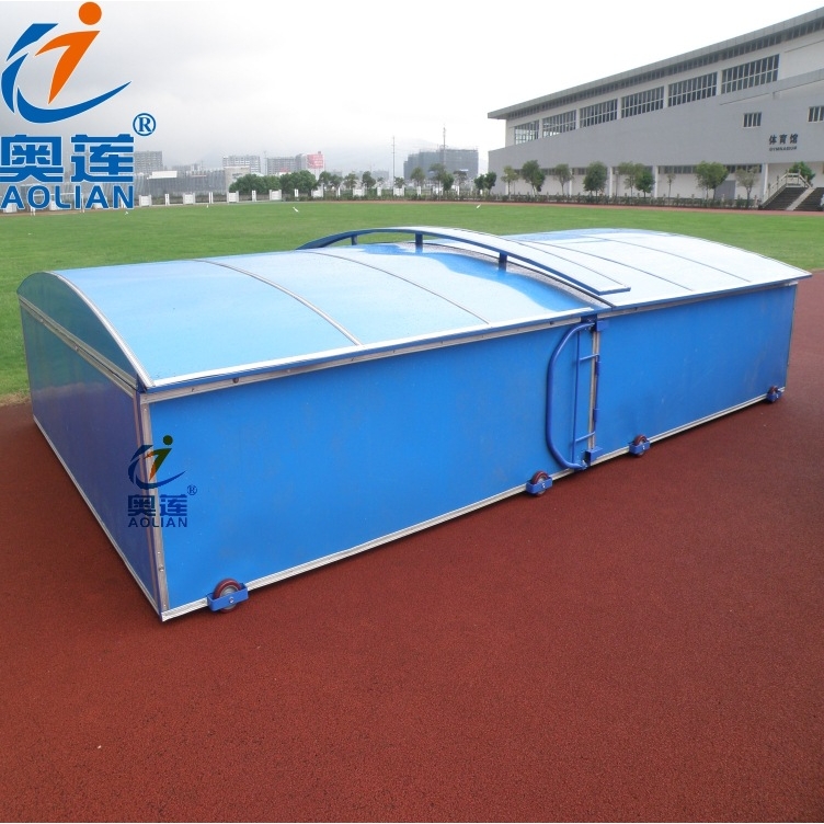 供应 跳高海绵垫防护棚 移动跳高海绵防护棚 海绵包防护棚防水棚