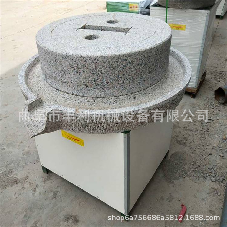 电动石磨面粉机 艾绒艾草研磨石碾子 直径一米豆浆豆腐石磨