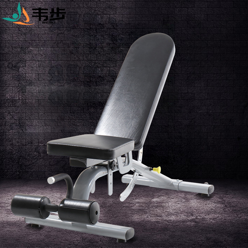 韦步JL-888家用哑铃凳多功能卧推飞鸟训练椅可调腹肌凳仰卧起坐板