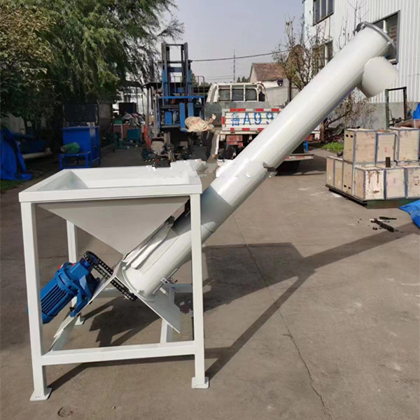 不锈钢蛟龙螺旋输送机自动塑料尿素颗粒粉末垂直提升机绞龙上料机