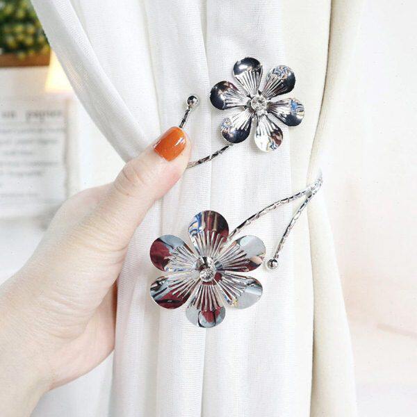 铁艺窗帘扣免钉家居饰品收纳绑绳卧室帘子点缀个性纱帘伴侣绕环