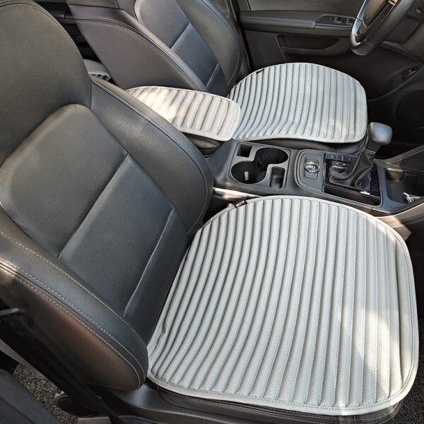 宜途汽车坐垫四件套四季垫冲孔皮无靠背免捆绑防滑速腾迈腾途观L