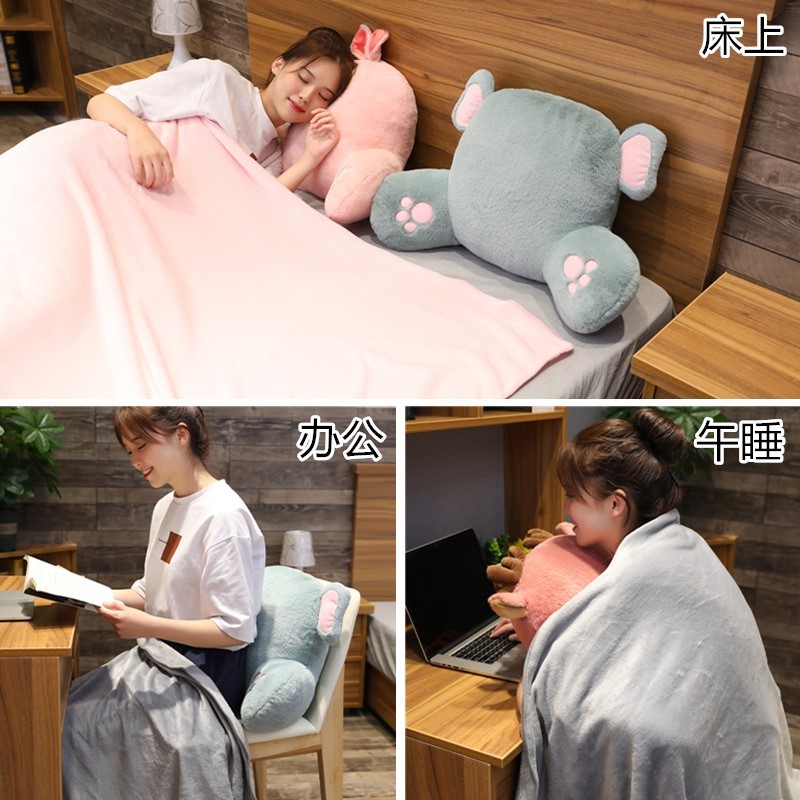 靠枕护腰靠垫办公室抱枕被子座w椅靠背垫汽车腰垫沙发椅子腰0917x