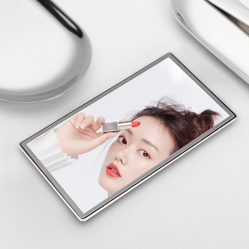 汽车遮阳板化妆镜车载副驾驶遮光板通用车内加装梳妆镜.子装饰用