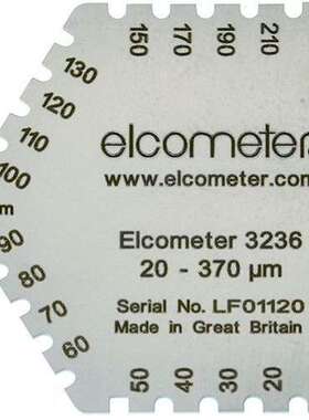 易高 Elcometer 112AL冲压湿膜梳(铝制)