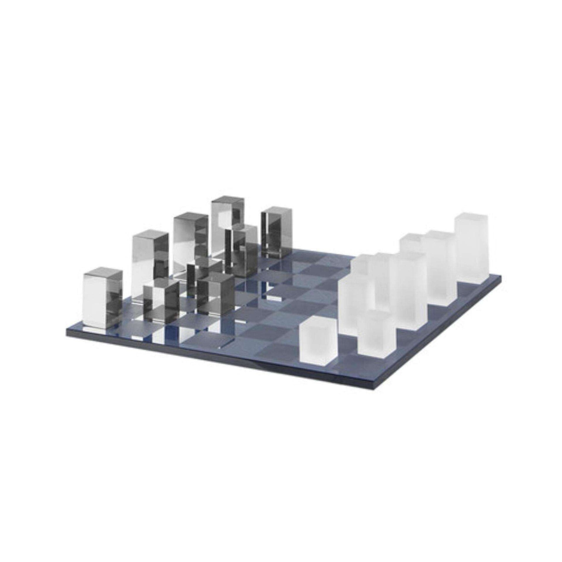 现代简约创意磨砂电镀水晶棋盘摆件 轻奢软装饰品摆件客厅售楼处