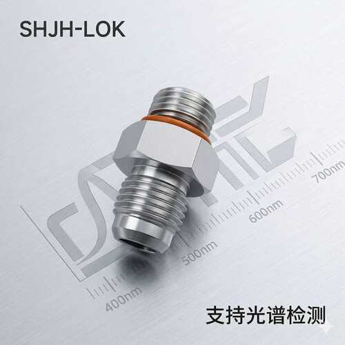 JIC 37度六角双头外丝接头SS-4-SAE-1-4AN零泄露316L替换世伟洛克