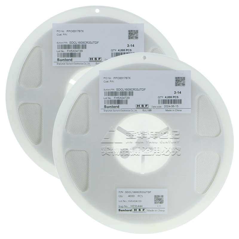 顺络贴片电感SDCL1608CR33JTDF 0603 330nH ±5% 150mA 2.8Ω原装