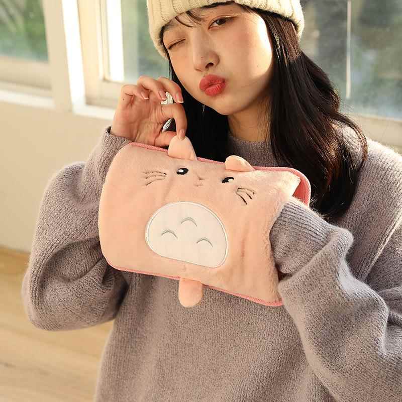 家用充电式可爱绒毛卡通暖水袋电热水袋女生暖宫多功能防爆暖宝宝