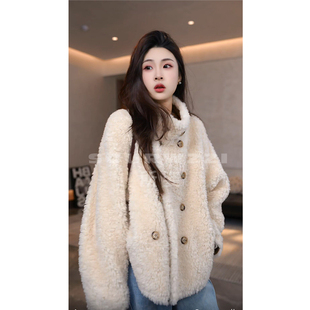 休闲轻奢女士羊毛外套SZ SOURWZZI 时尚 双面穿冬季 25707 所姿新款