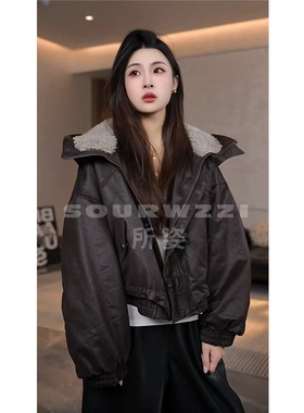 SOURWZZI/所姿时尚设计师连帽休闲女士鹅绒服SZ-K06604