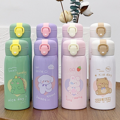 儿童保温杯男孩直饮杯大容量防摔小学生水杯上学专用杯.子可放书