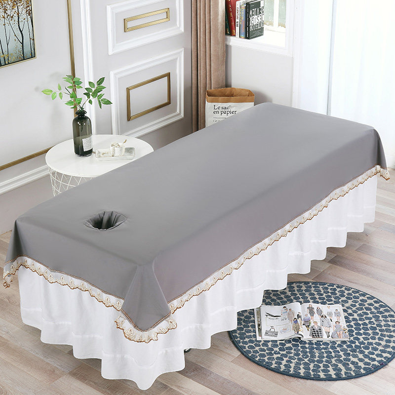 美容床防水防油床单美容院专用推拿按摩洗头SPAS美体隔油纯色床单