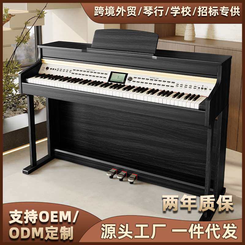 WENCAN演奏级电钢琴88键重锤多功能初学者幼师立式电钢琴厂家