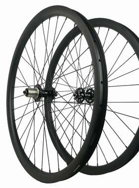 新款碳纤维山地车轮组26/27.5 29er配花鼓辐条30/35宽