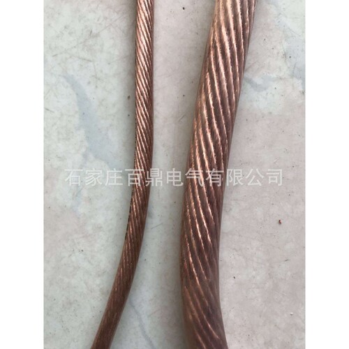 过载保护接地线 TJR50mm2大电流带透明绝缘皮接地线 避雷针地线