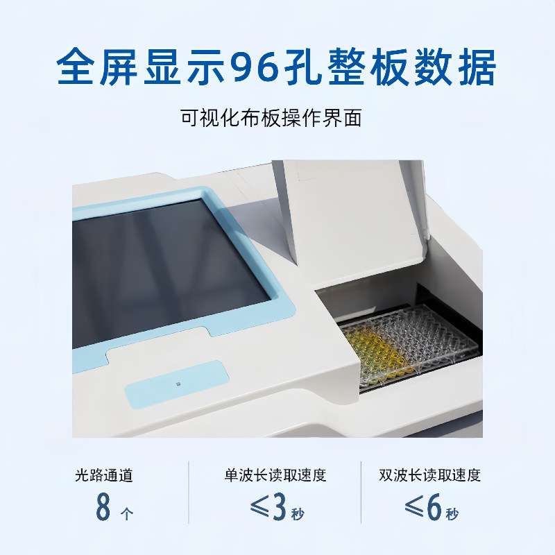 全自动酶标仪多功能酶标仪分析仪96孔板洗板机微生物病理抗体检测