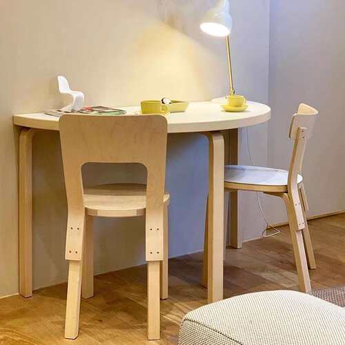 中式简约温馨圆餐桌家用餐厅实木小圆桌 会议室洽谈休闲桌子