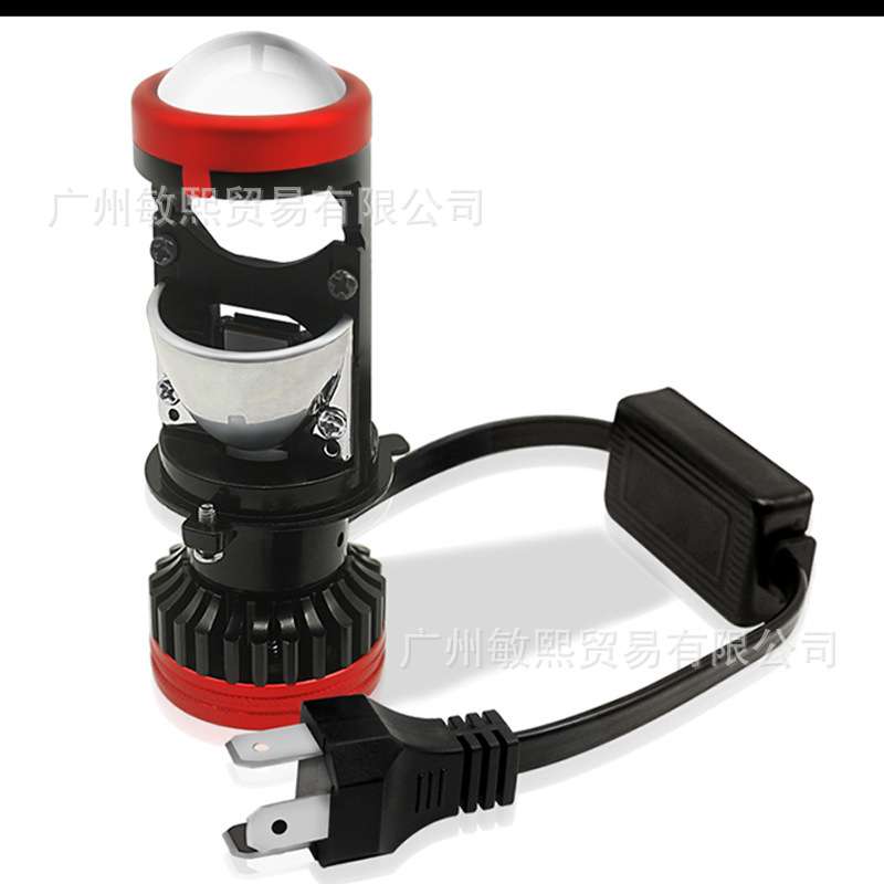 U2LED大小车货车透镜H4远近一体12V24V超亮65W汽车led大灯鱼眼车