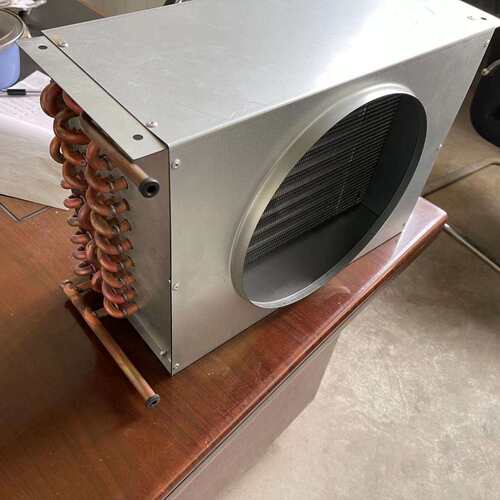 制冷设备厂家出售铜管翅片蒸发器  烘干机散热器  冷凝器