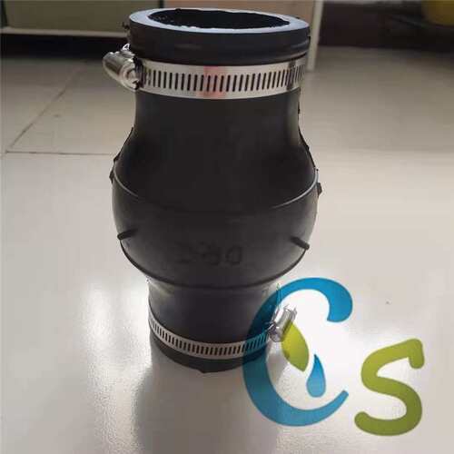 水厂用KXT型卡箍式橡胶软连接 不锈钢卡箍橡胶避震喉 橡胶伸缩节